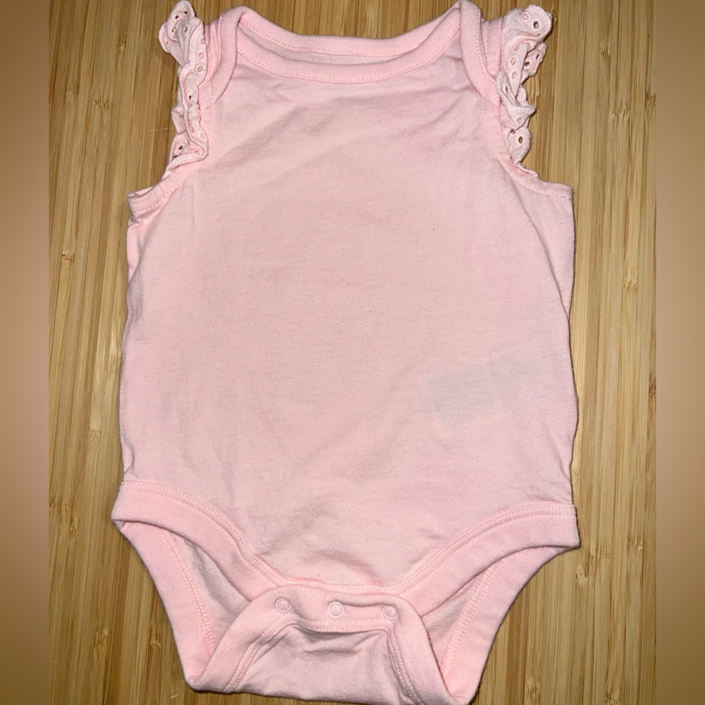 Baby GAP Light Pink Ruffled Kids Bodysuit
